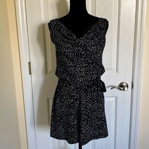 Versona romper, black and white polka-dot